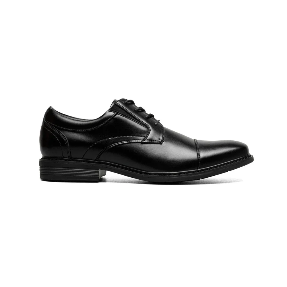 Nunn Bush Cap Toe Oxford Mens Black Lace Up‎ Dress Shoes Size 11.5